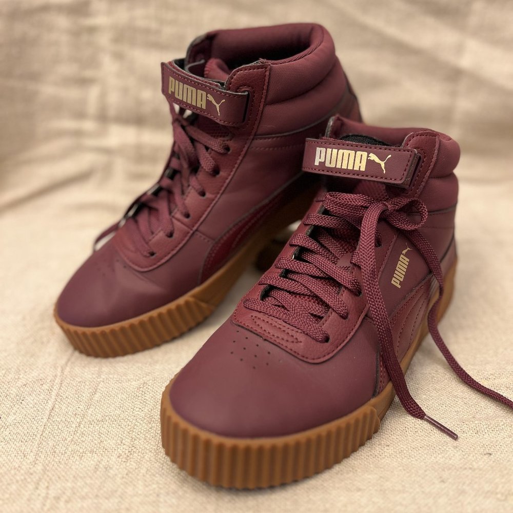 Puma High Tops - Burgundy W9.5